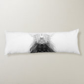 Black Lion met Antlers Crown en Monogram Lichaamskussen (Achterkant)