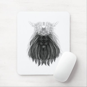 Black Lion met Antlers Crown en Monogram Muismat