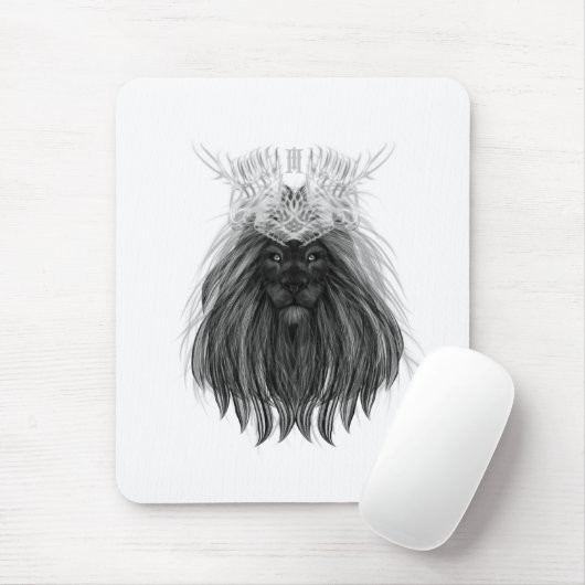 Black Lion met Antlers Crown en Monogram Muismat (Met muis)