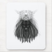 Black Lion met Antlers Crown en Monogram Muismat (Voorkant)