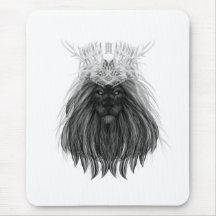 Black Lion met Antlers Crown en Monogram