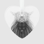 Black Lion met Antlers Crown en Monogram Ornament (voorkant)