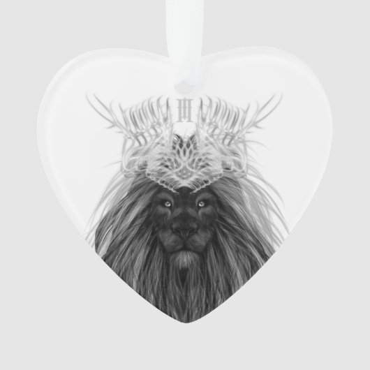 Black Lion met Antlers Crown en Monogram Ornament (voorkant)