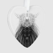 Black Lion met Antlers Crown en Monogram Ornament (voorkant)