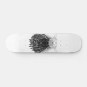 Black Lion met Antlers Crown en Monogram Persoonlijk Skateboard (Horizontaal)