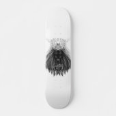 Black Lion met Antlers Crown en Monogram Persoonlijk Skateboard (Voorkant)
