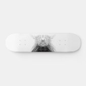 Black Lion met Antlers Crown en Monogram Persoonlijk Skateboard (Horizontaal)