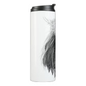 Black Lion met Antlers Crown en Monogram Thermosbeker (Gedraaid links)