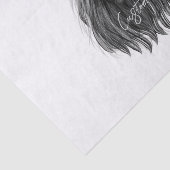 Black Lion met Antlers Crown en Monogram Tissuepapier (Detail)