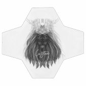 Black Lion met Antlers Crown en Monogram Voetbal (Enkel)