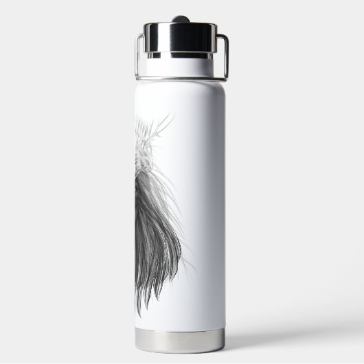 Black Lion met Antlers Crown en Monogram Waterfles (Achterkant)