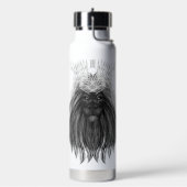 Black Lion met Antlers Crown en Monogram Waterfles (Links)