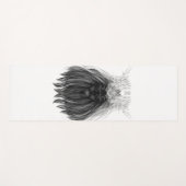 Black Lion met Antlers Crown en Monogram Yogamat (Voorkant (horizontaal))