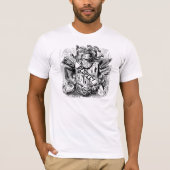 Black Lion Shield wervelig T-shirt (Voorkant)