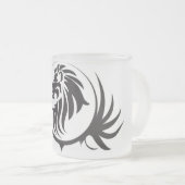 Black Lions Head Matglas Koffiemok (Voorkant rechts)