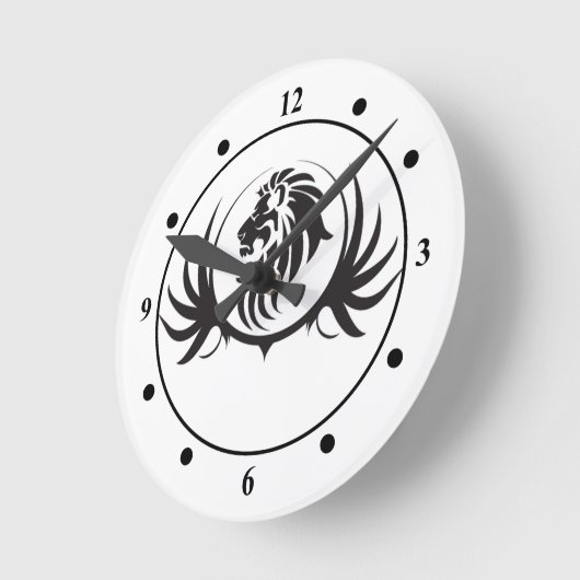 Black Lions Head Ronde Klok (Hoek)