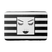 Black Lips Beauty Makeup Face Lashes & Eyebrows Badmat (Voorkant)