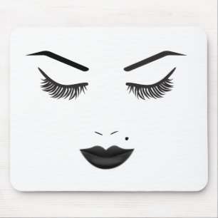Black Lips Makeup Face Eyebrows Lips Glam Beauty Muismat