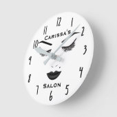 Black Lips Makeup Face Eyebrows Lips Glam Beauty Ronde Klok (Hoek)