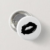 Black Lips Pop Art Pin Ronde Button 3,2 Cm (Voorkant /achterkant)