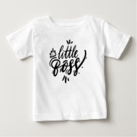 Black Little Boss Moderne kalligrafie met kroon