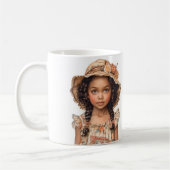 Black Little Girl Koffiemok (Links)