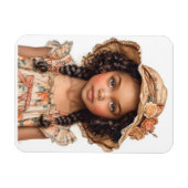 Black Little Girl Magneet (Horizontaal)
