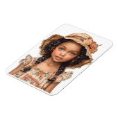 Black Little Girl Magneet (Linkerzijde)