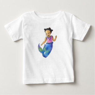 Black Little Mermaid peuter T-shirt