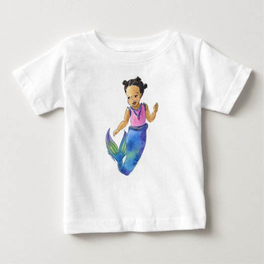 Black Little Mermaid peuter T-shirt (Voorkant)