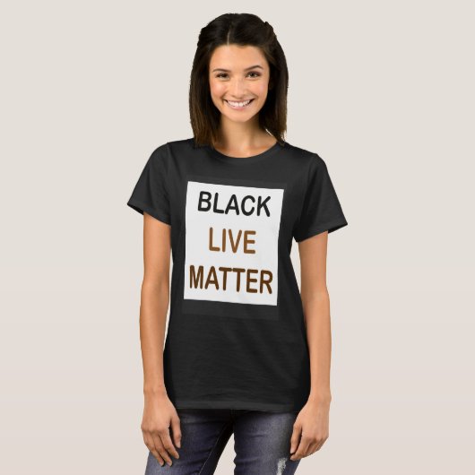 Black Live Matter en altijd belangrijk T-shirt (Voorkant volledig)