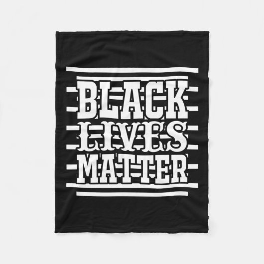 Black Lives (1) Sticker Fleece Deken (Voorkant)