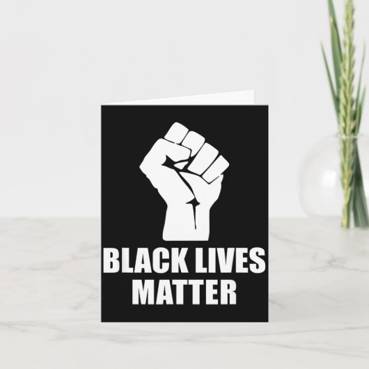 Black Lives Blm Human Rights Black History Month Kaart (Voorkant)