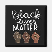 Black Lives Blm Human Rights Black History Month  Magneet (Voorkant)