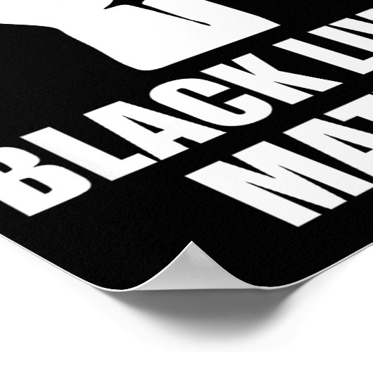 Black Lives Blm Human Rights Black History Month  Poster (Hoek)