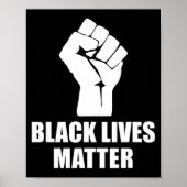 Black Lives Blm Human Rights Black History Month  Poster (Voorkant)