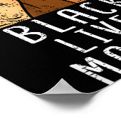 Black Lives Blm Human Rights Black History Month Poster (Hoek)