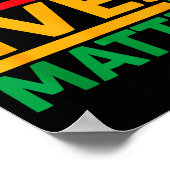 Black Lives Blm Human Rights Black History Month Poster (Hoek)