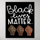 Black Lives Blm Human Rights Black History Month Poster (Voorkant)