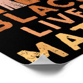 Black Lives Blm Human Rights Black History Month  Poster (Hoek)