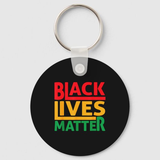 Black Lives Blm Human Rights Black History Month  Sleutelhanger (Voorkant)