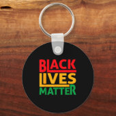 Black Lives Blm Human Rights Black History Month  Sleutelhanger (Voorkant)