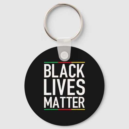 Black Lives Blm Human Rights Black History Month Sleutelhanger (Voorkant)