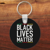 Black Lives Blm Human Rights Black History Month Sleutelhanger (Voorkant)
