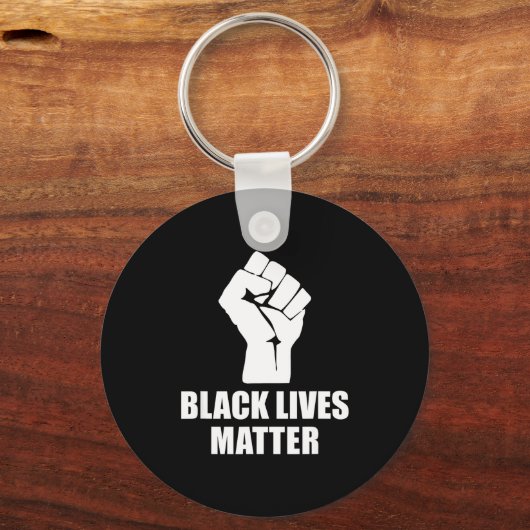Black Lives Blm Human Rights Black History Month  Sleutelhanger (Voorkant)