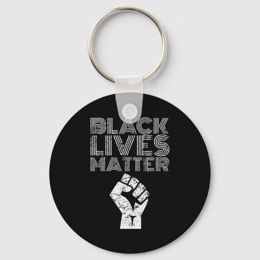 Black Lives Blm Human Rights Black History Month  Sleutelhanger (Voorkant)