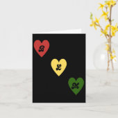 Black Lives Hearts Sticker Kaart (Gele Bloem)