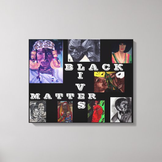 BLACK LIVES MATERIE canvas (Voorkant)