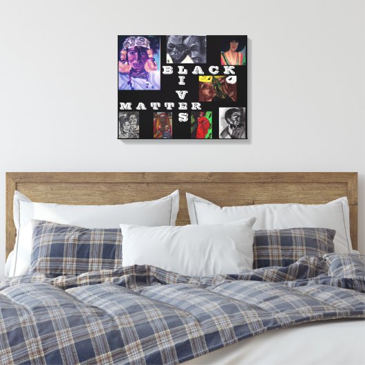 BLACK LIVES MATERIE canvas (Insitu (Slaapkamer))