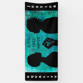 Black Lives Materie Equality and Justice Spandoek (Verticaal)